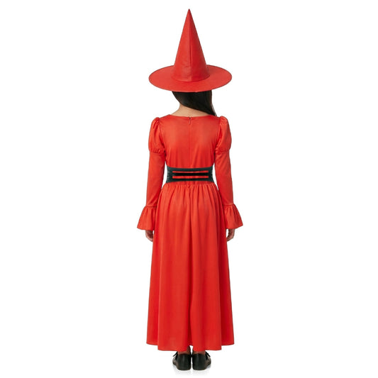 Costume da Strega Rosso Corsetto per bambina