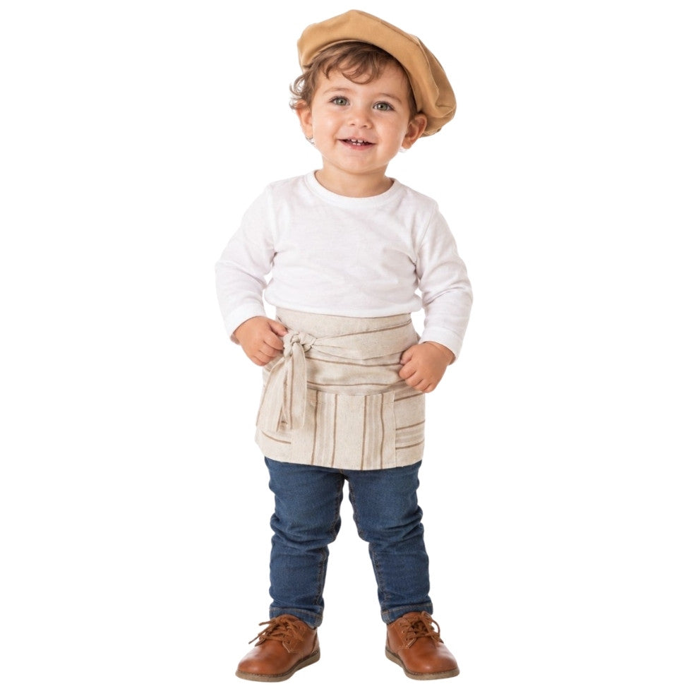 Costume da caldarrostaio a righe per neonato