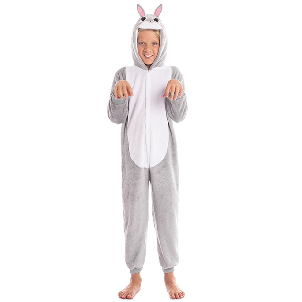 Costume da coniglio grigio per bambini