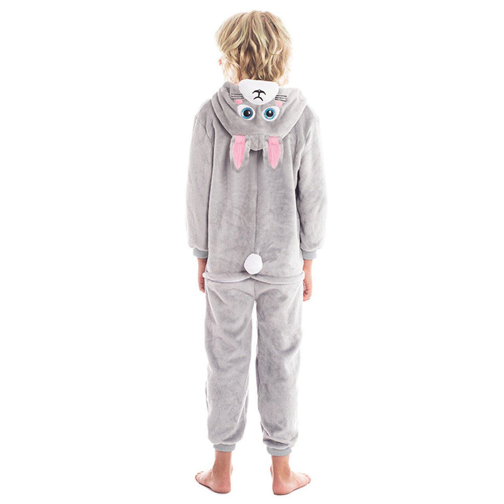 Costume da coniglio grigio per bambini