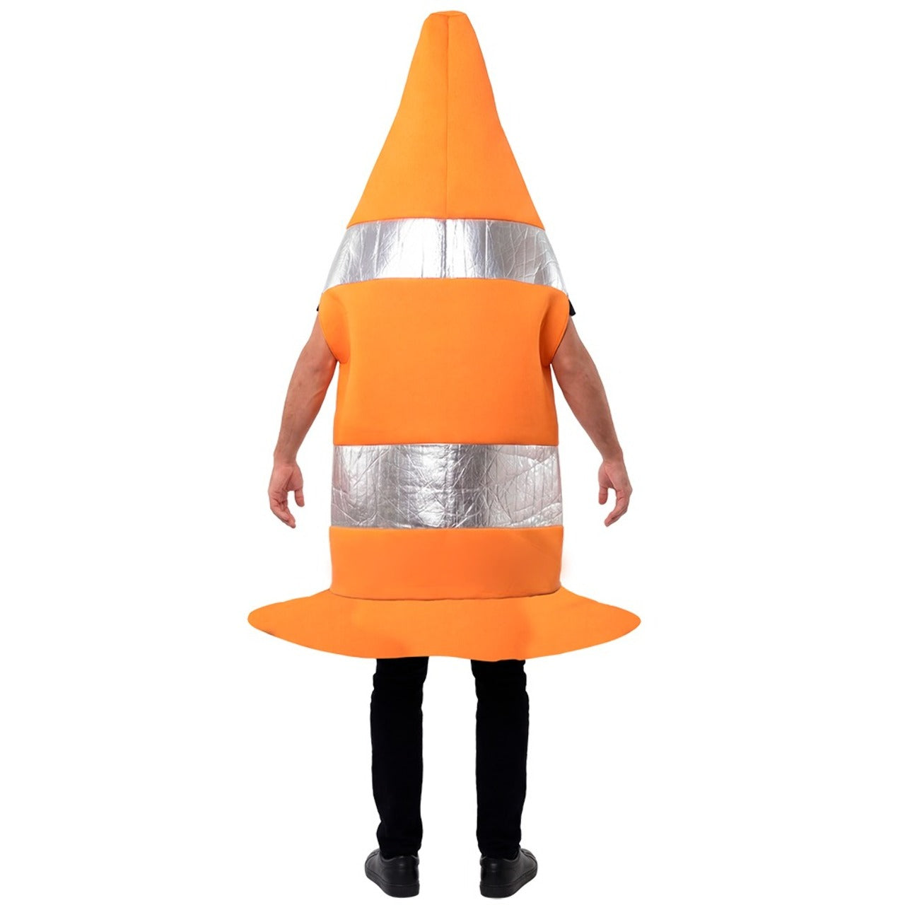 Costume da Cono del Traffico Arancione per adulto