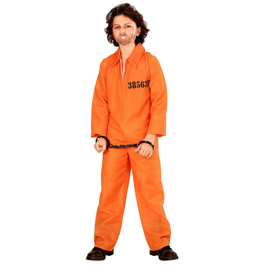 Costume da Carcerato Arancione per bambini