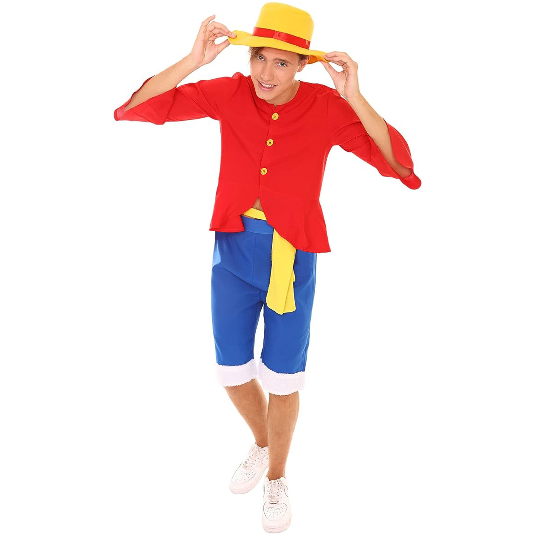 Cappello Di Paglia Di Luffy One Piece - Taglia Unica Adulto | Costume Cosplay Ufficiale AbyStyle - Foto 10