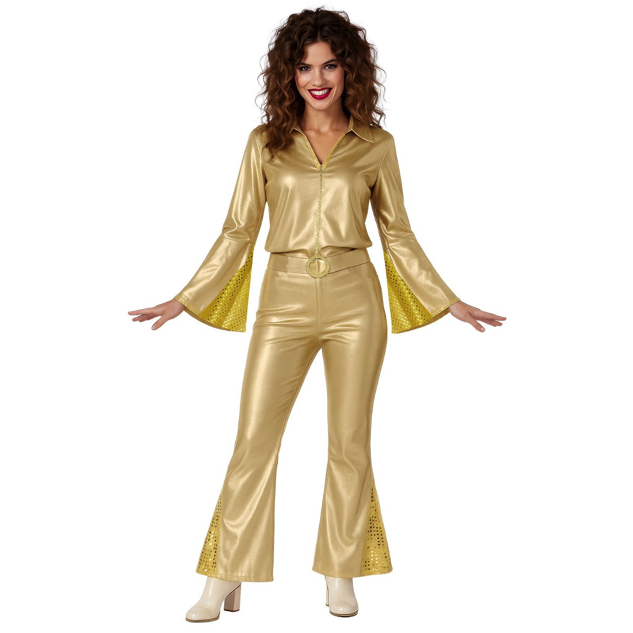 Costume da Disco Gold per donna