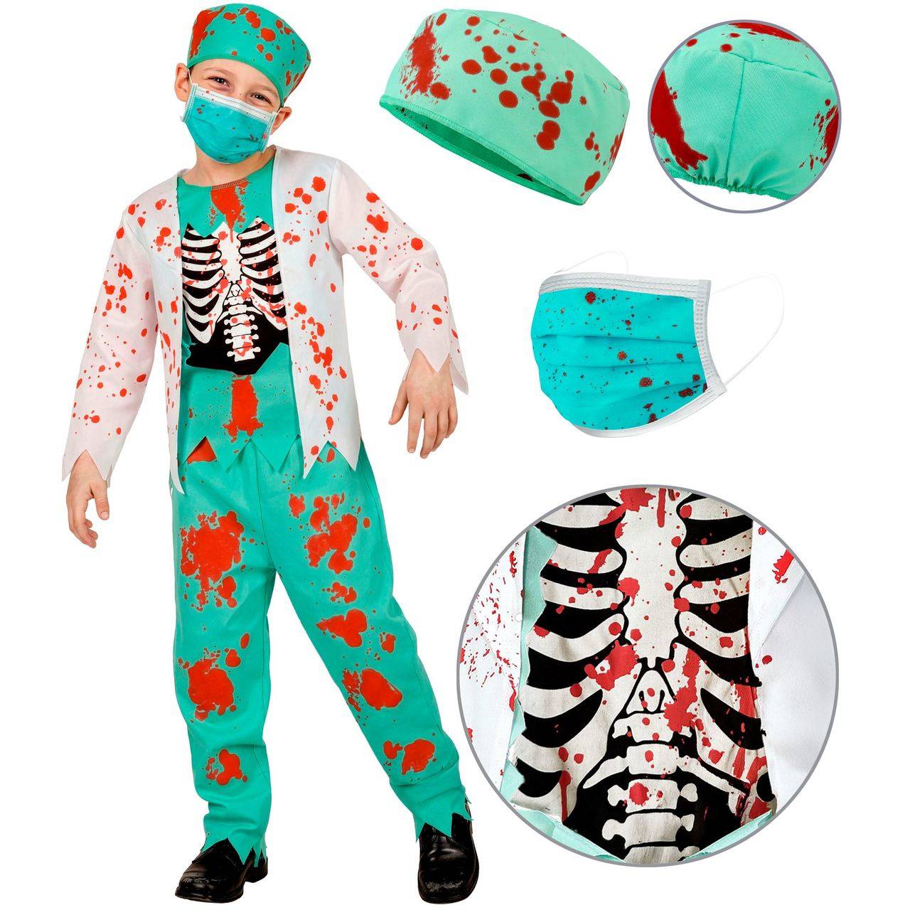 Costume da Dottore Zombie per bambino