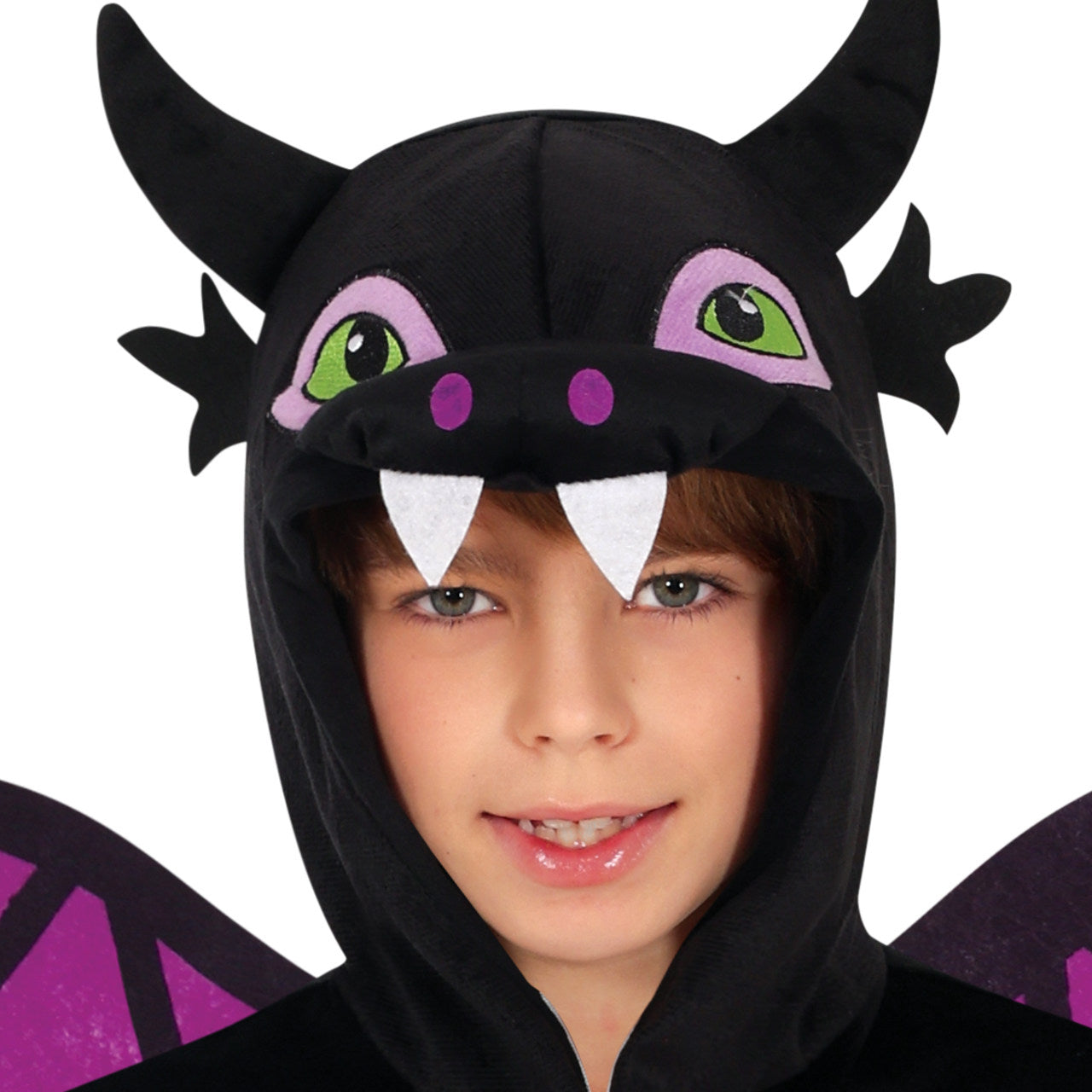 Costume di Drago Nero con Ali per bambini