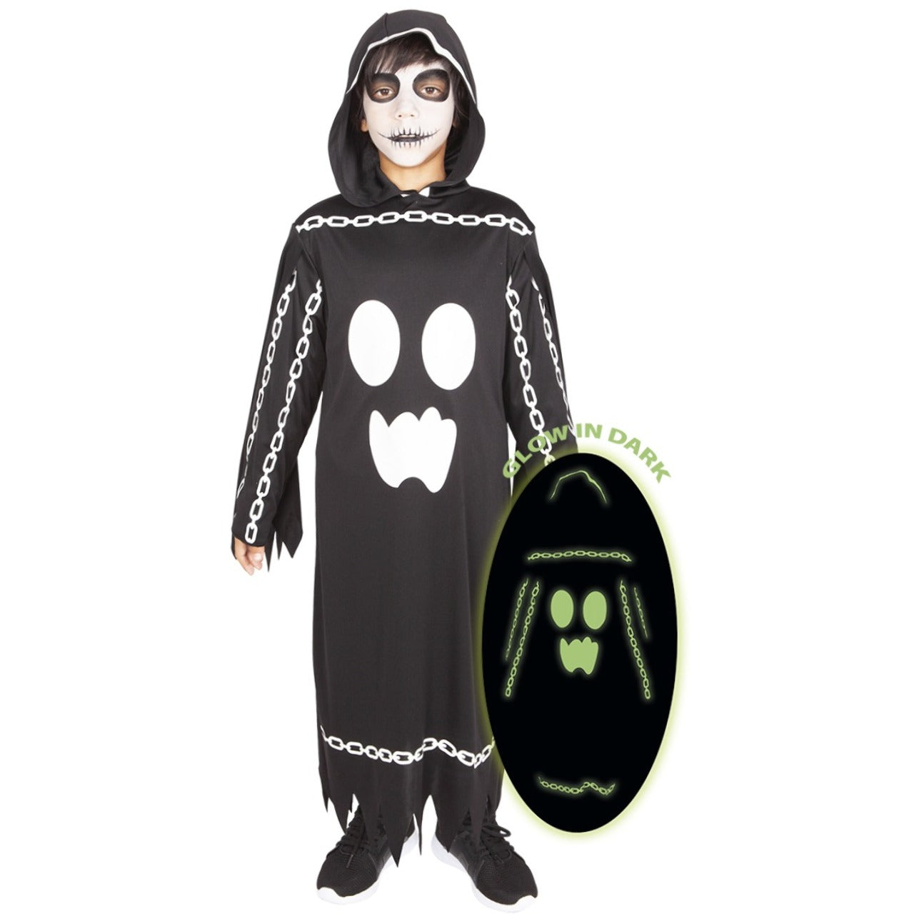 Costume da Fantasma Incatenato Luminoso per bambino