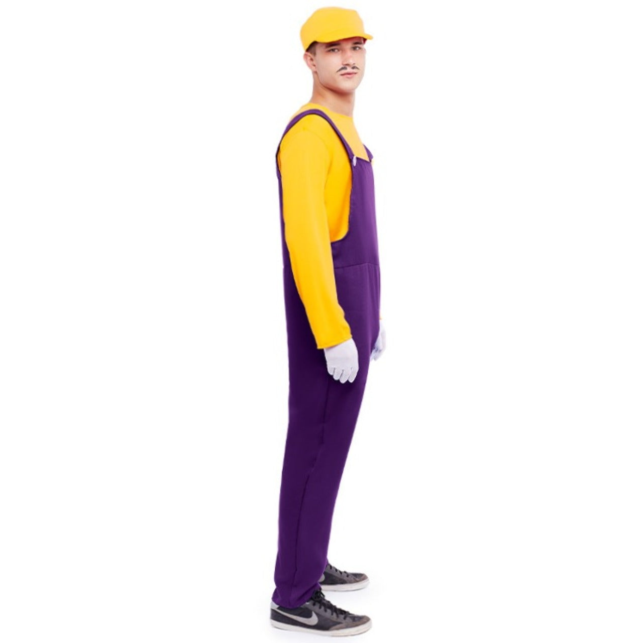 Costume da Idraulico Wario Cattivo per adulto