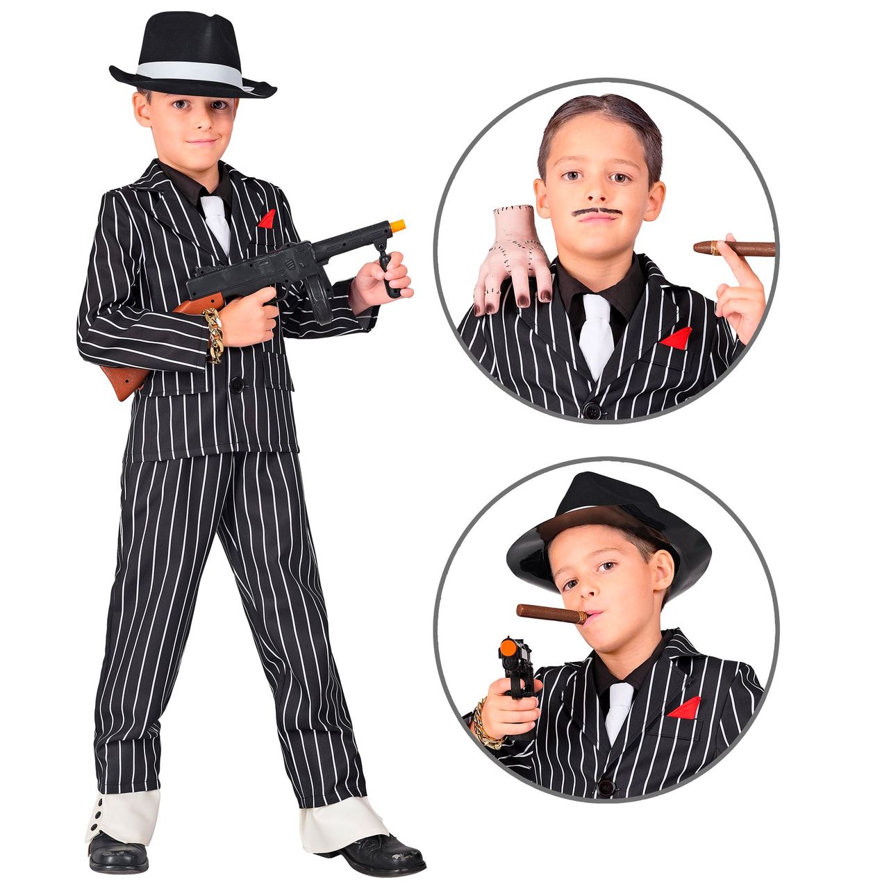 Costume di Gangster Gómez inquietante per bambino