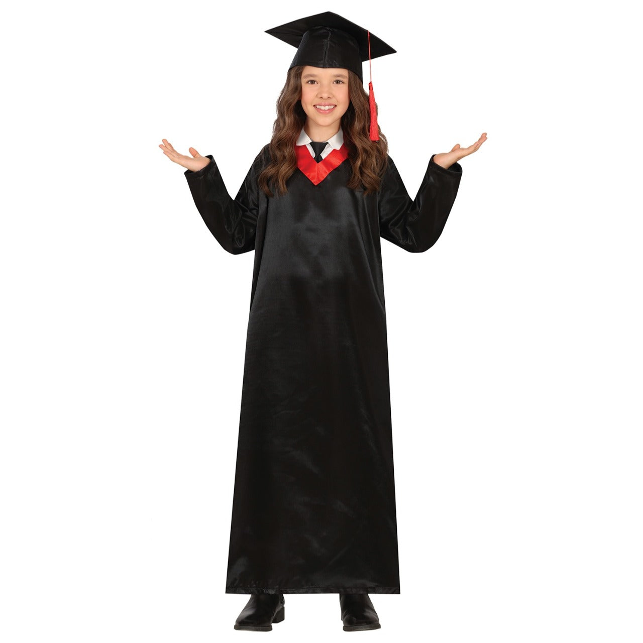 Costume da Laureato Classico Rosso per bambino