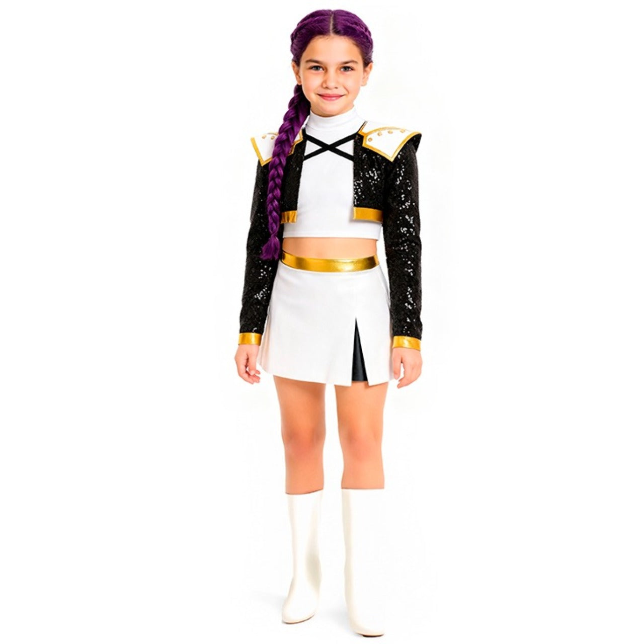 Costume di Guerriera K-Pop Golden per bambina