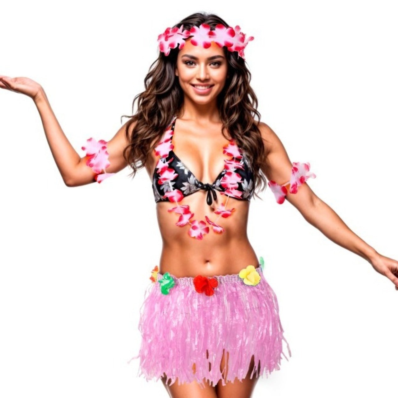 Costume da Hawaiana Rosa per donna