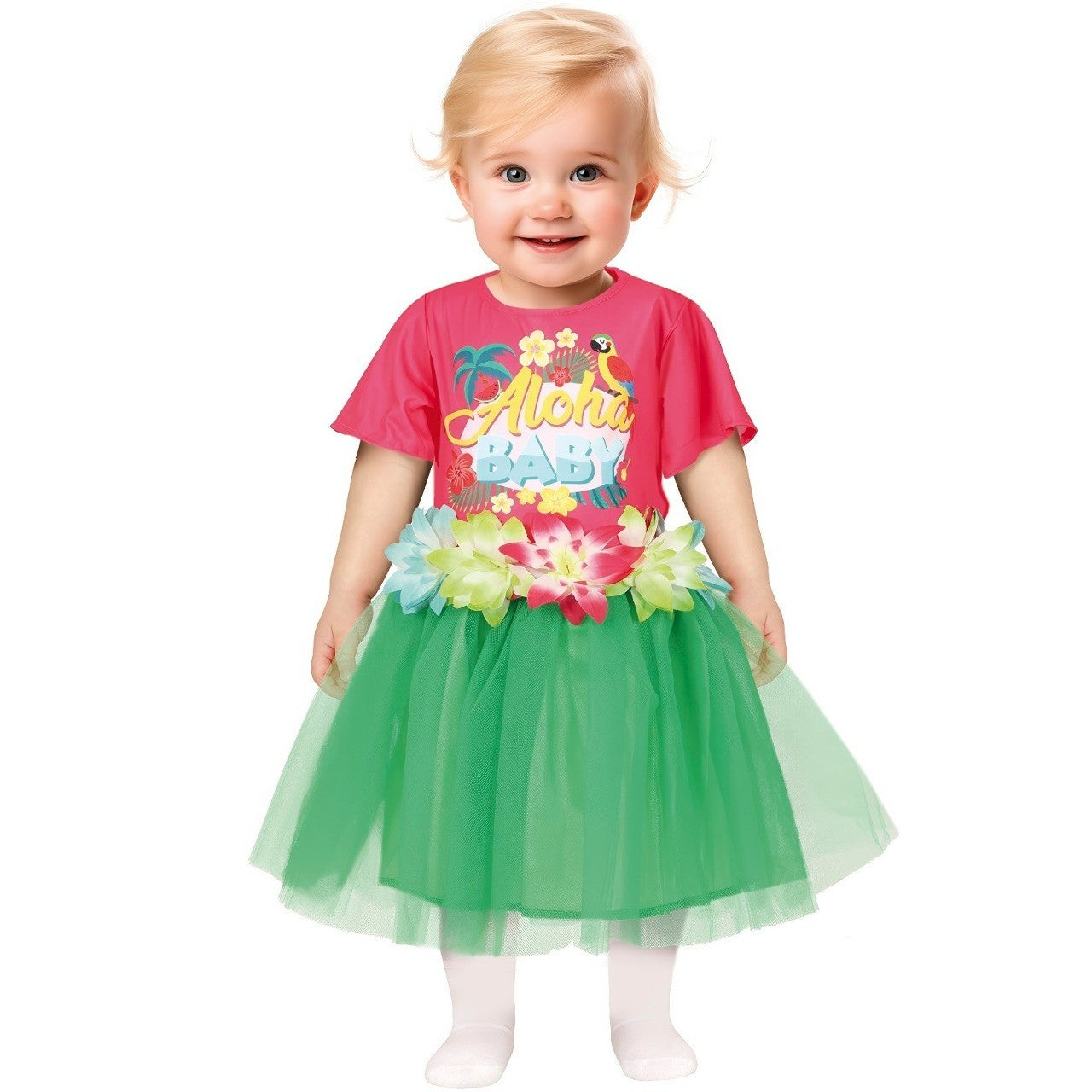 Costume Hawaiano tropicale per bambina