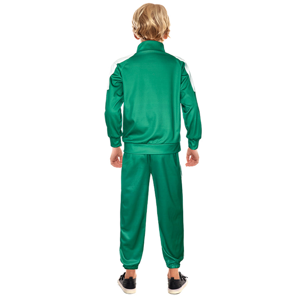 Costume da bambino giocatore di Squid Game Green