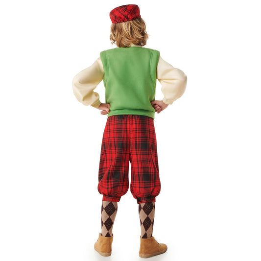 Costume da Giocatore di Golf a Quadri per bambino