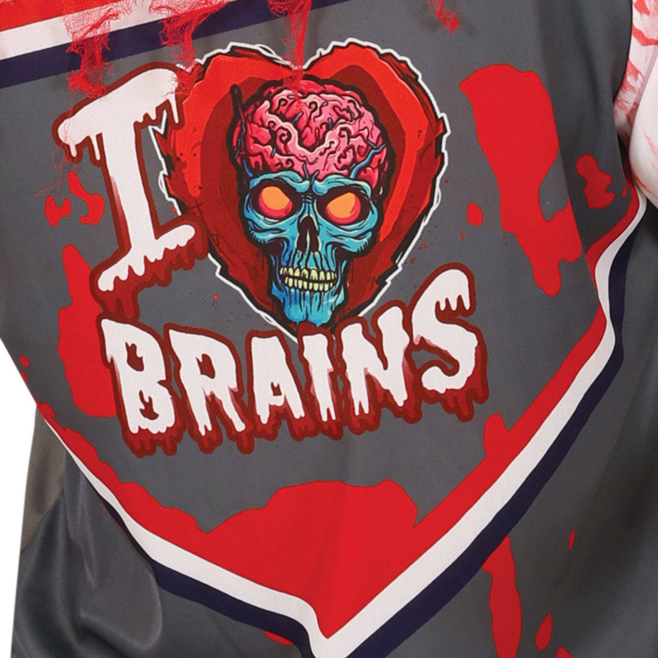 Costume da Giocatore di Rugby Zombie Brains per uomo