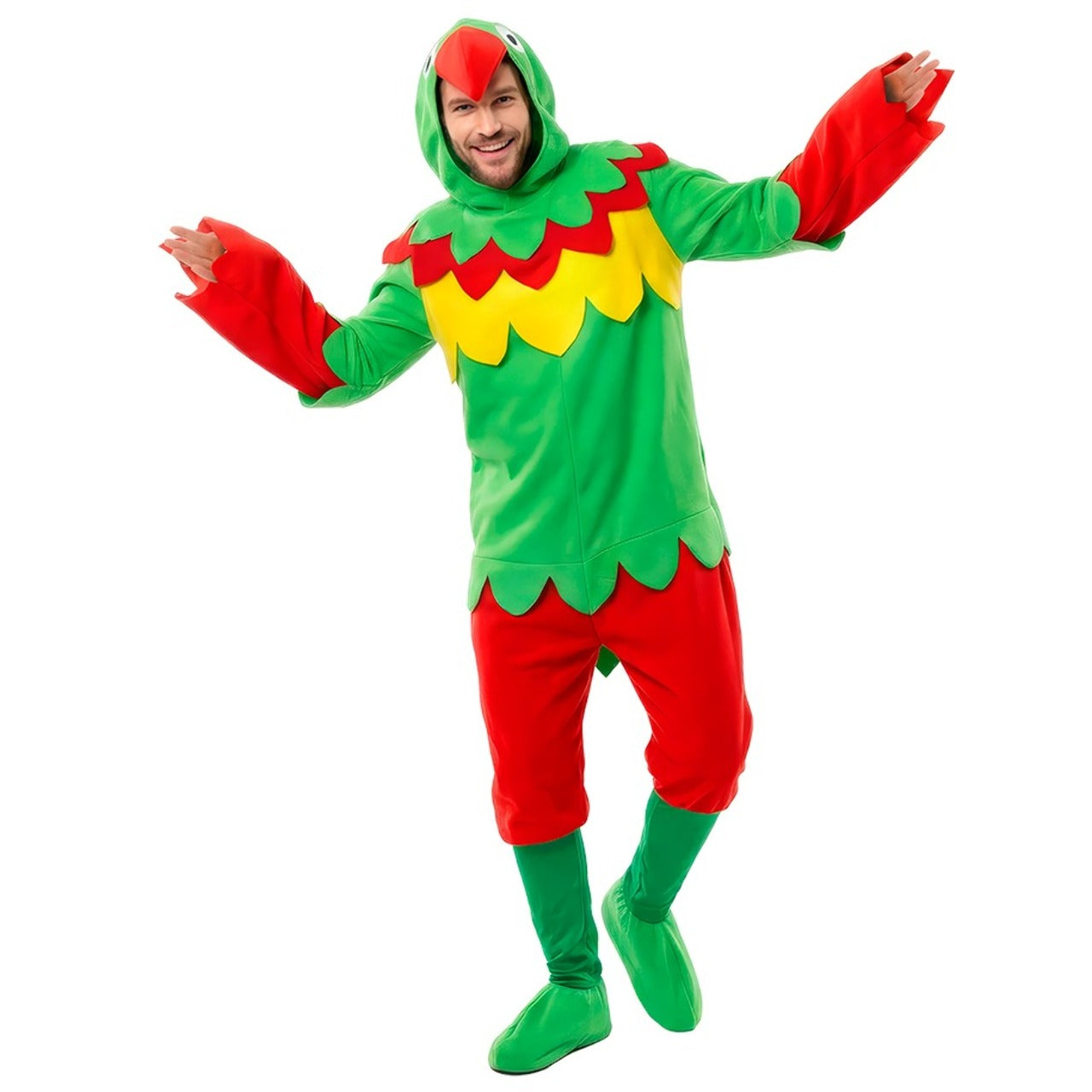 Costume da Pappagallo Multicolore per adulto