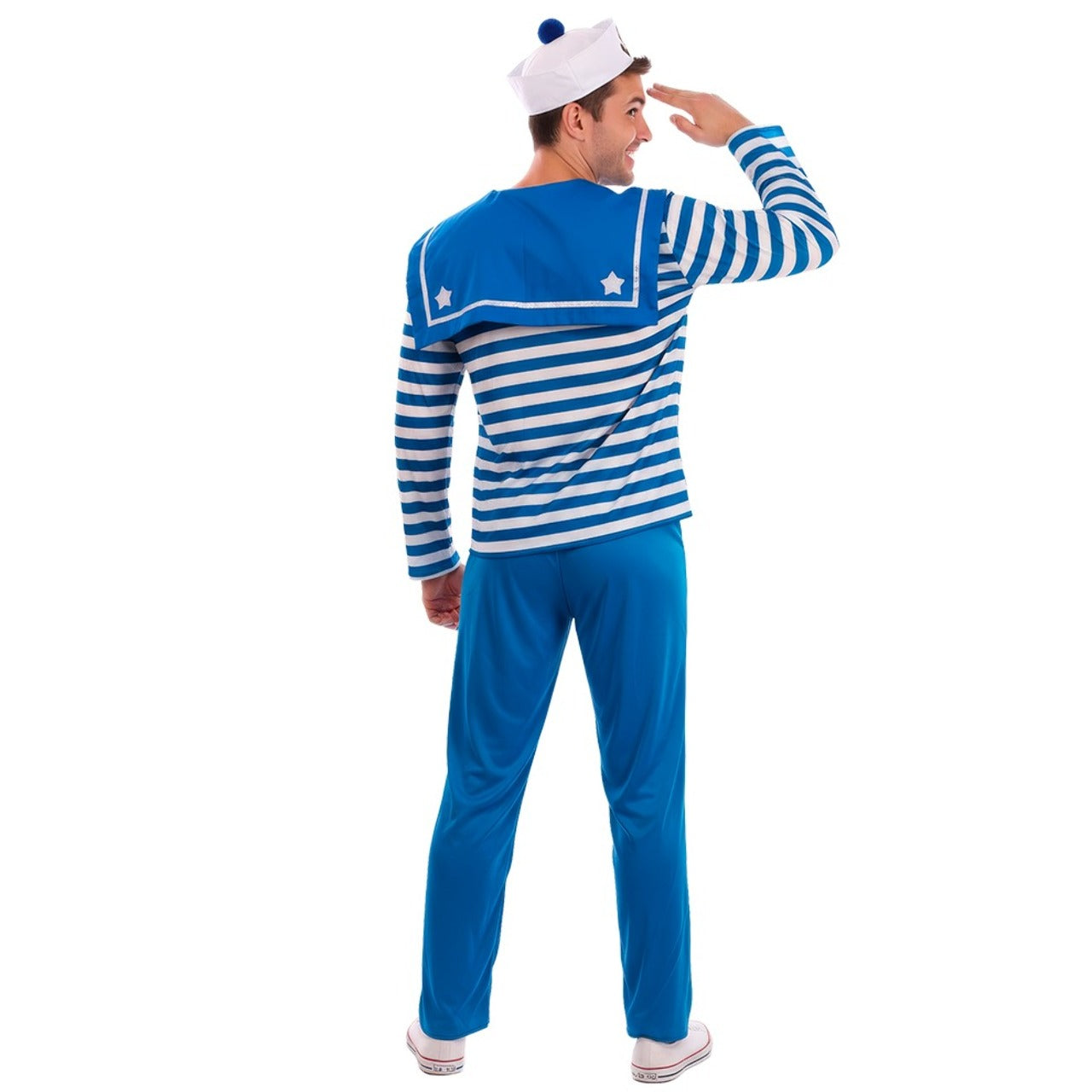 Costume da Marinaio a Righe Blu per uomo
