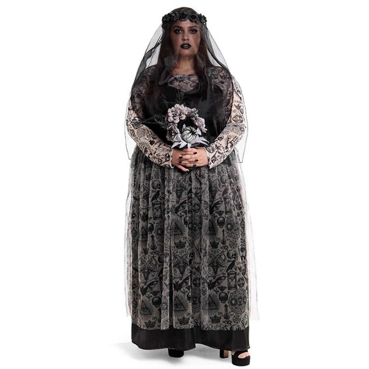 Costume da Sposa Cadavere Plus per donna