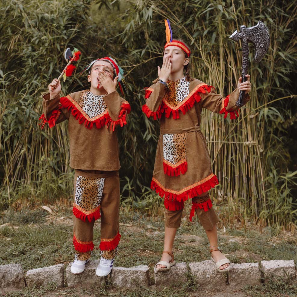 Disfraz pareja indios