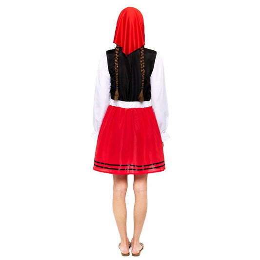 Costume da Pastorella Galiziana Rosso per donna