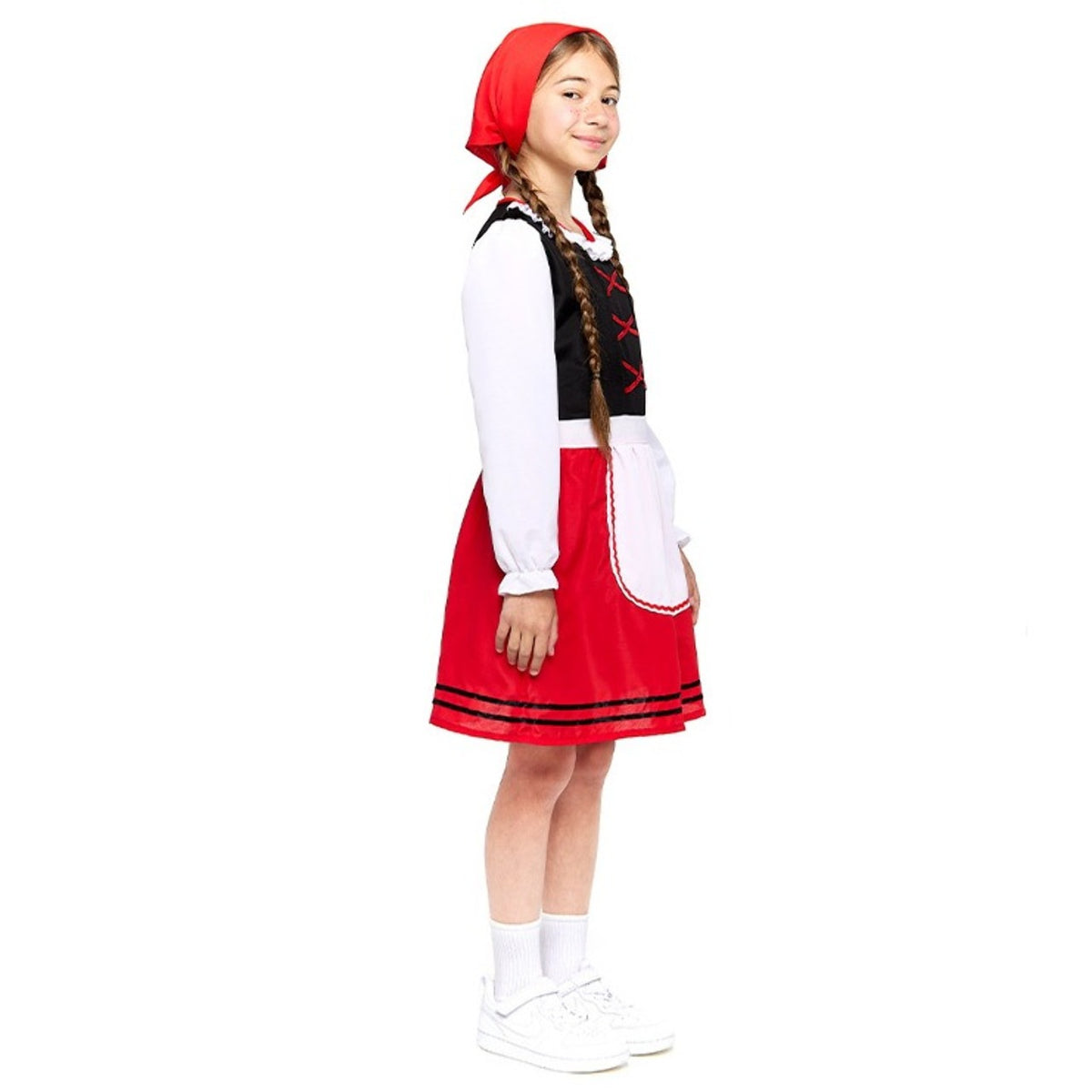 Costume da Pastorella Galiziana Rosso per bambina