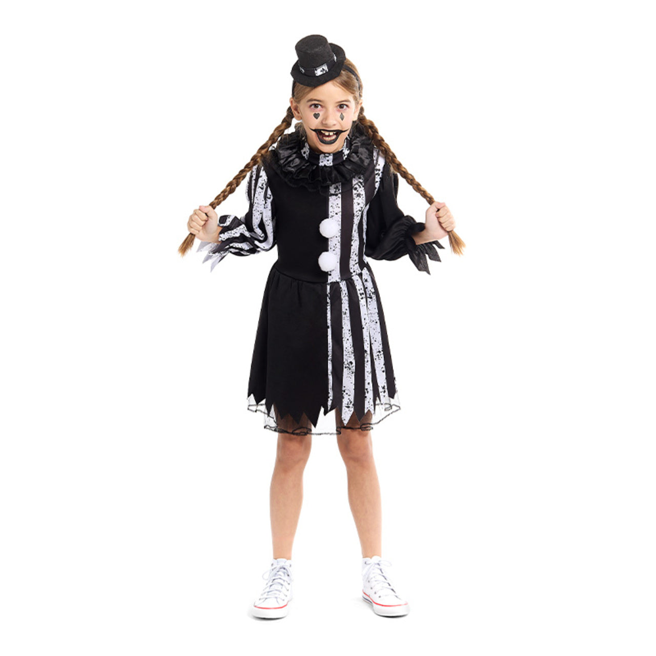 Costume da Pagliaccia Macabra per bambina