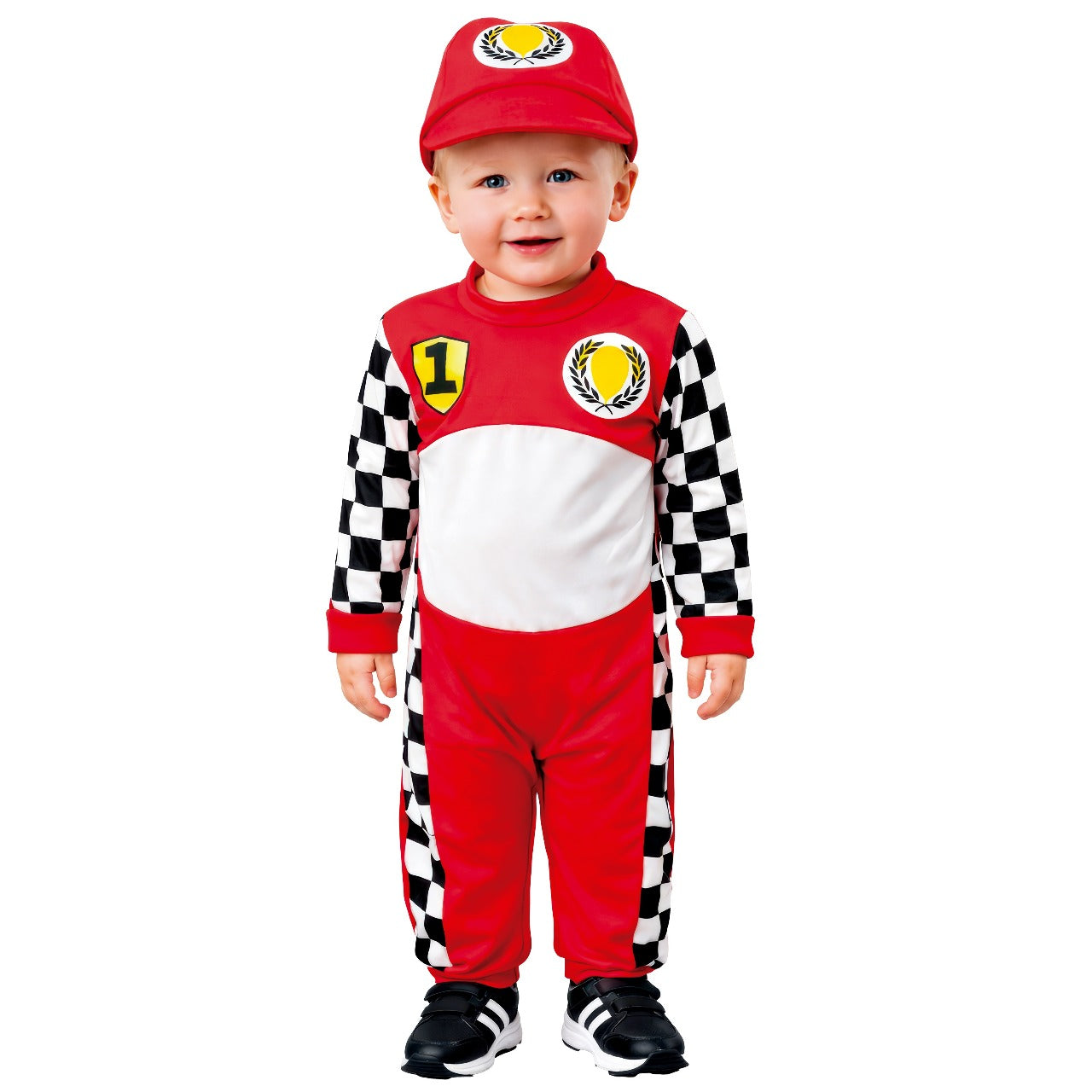 Costume da Pilota di Formula 1 a Quadri per neonato