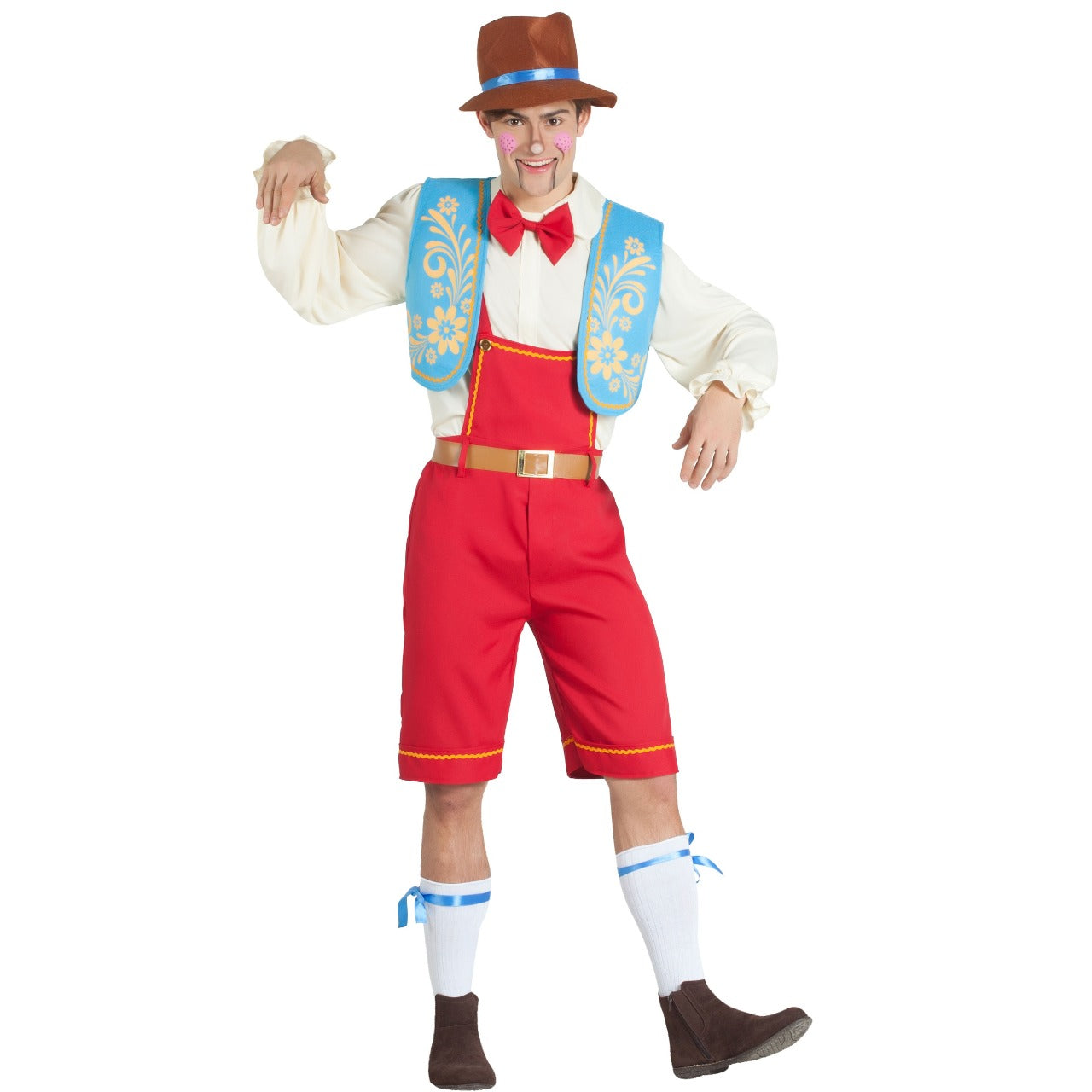 Costume da Pinocchio salopette per uomo