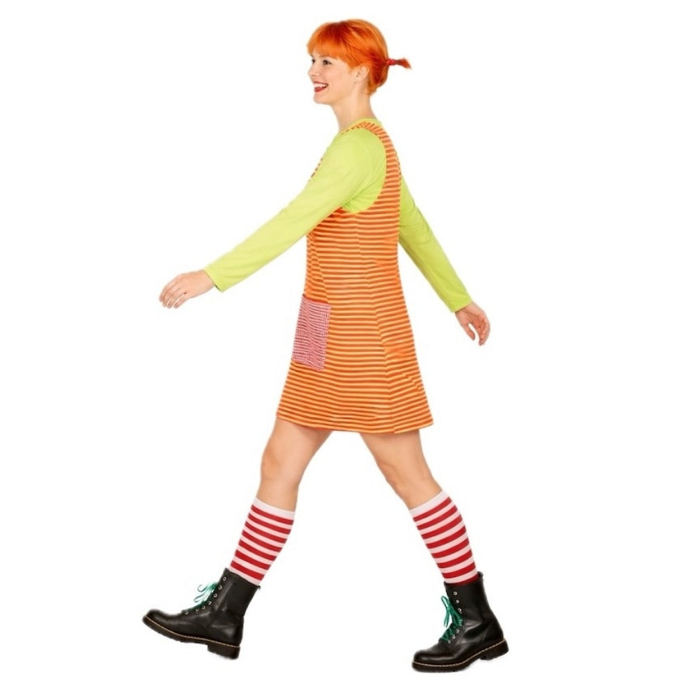 Costume da bambina Sbarazzina a Righe per donna