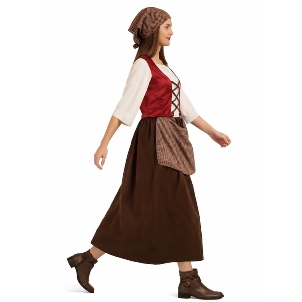 Costume Marrone da Locandiera per donna