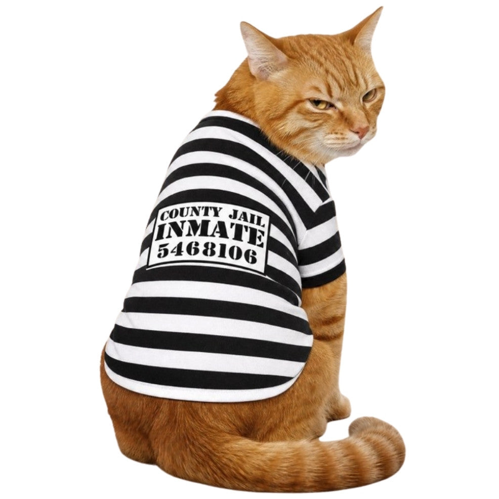 Costume da carcerato per animale domestico