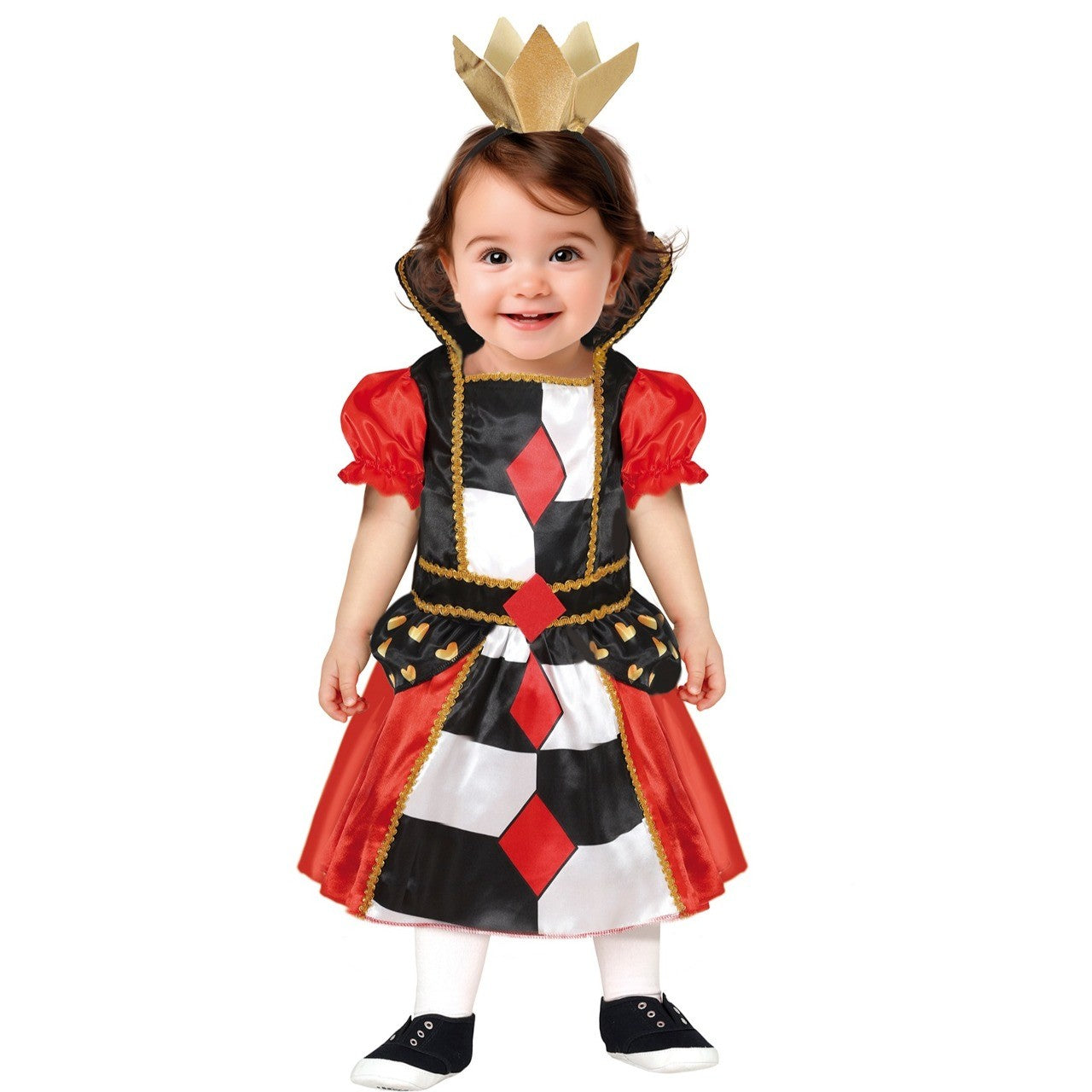 Costume da Regina di Cuori Lusso per bambina