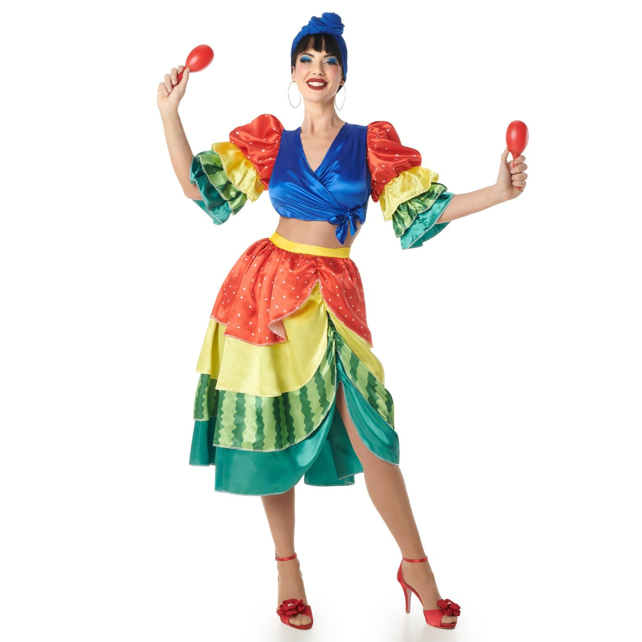 Costume da Rumbera Multicolore per donna