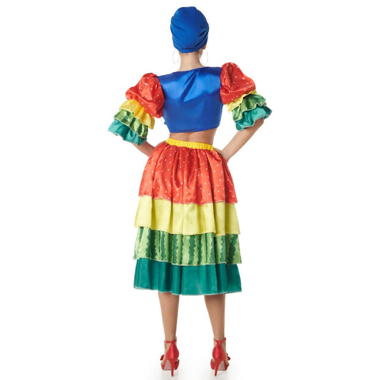 Costume da Rumbera Multicolore per donna