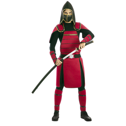 Costume da Samurai Rosso per uomo