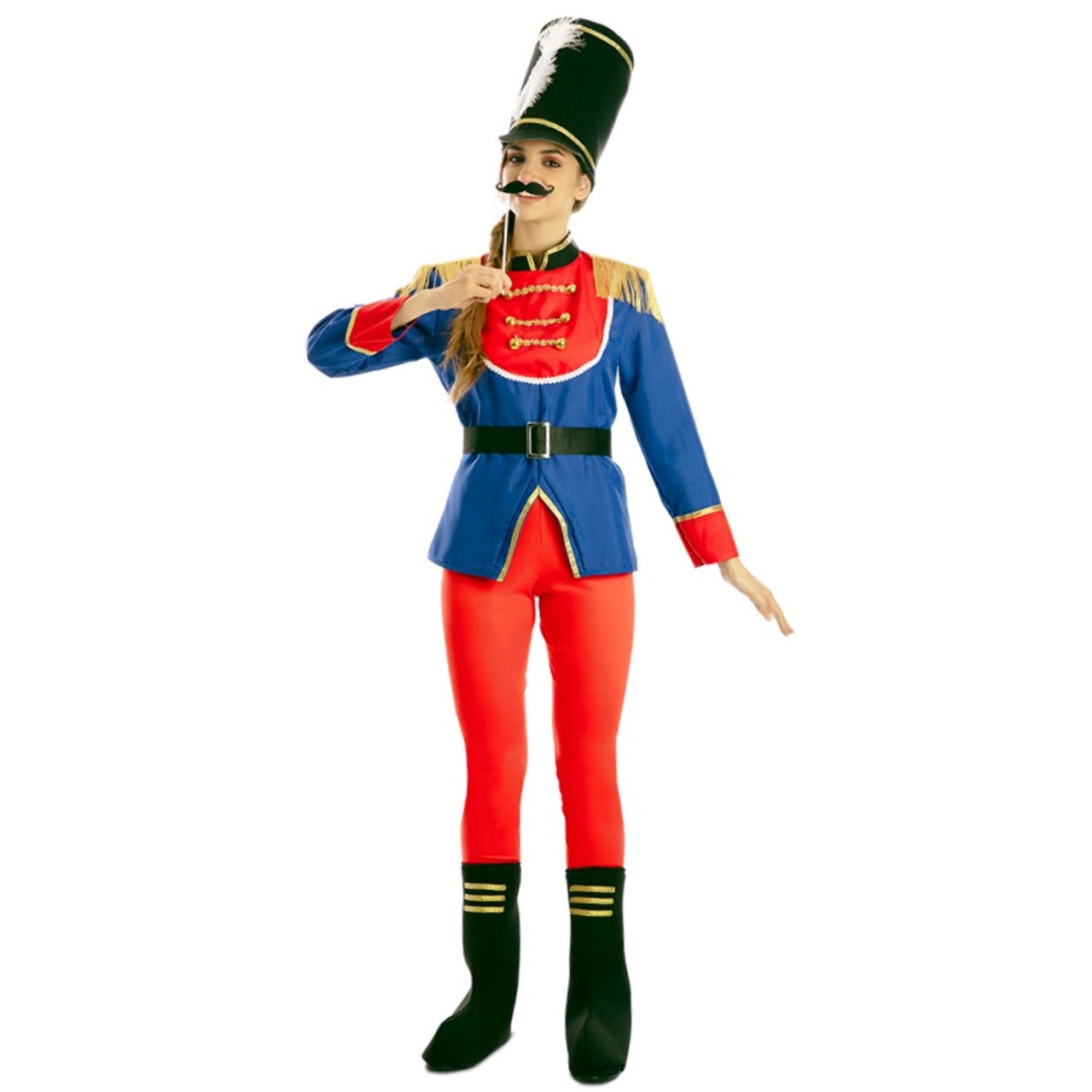 Costume da Soldato Schiaccianoci con frange per donna