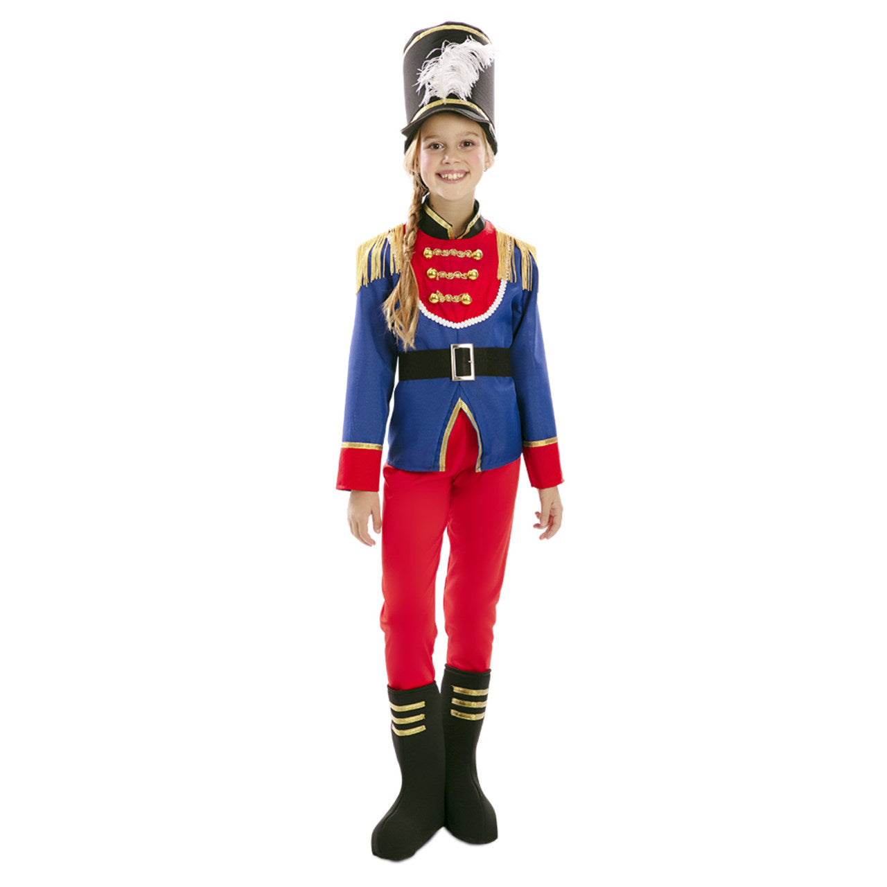 Costume da Soldato Schiaccianoci con frange per bambina