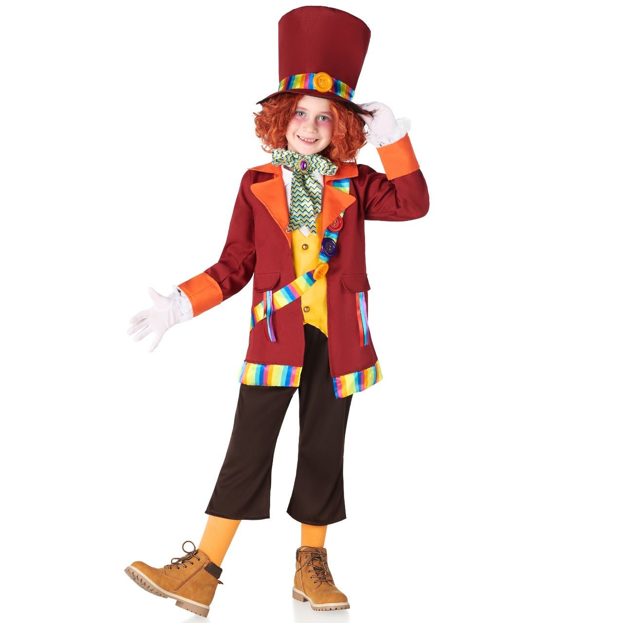 Costume da Cappellaio Matto colorato per bambino