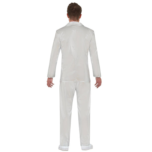 Costume da Abito in argento metallizzato per uomo