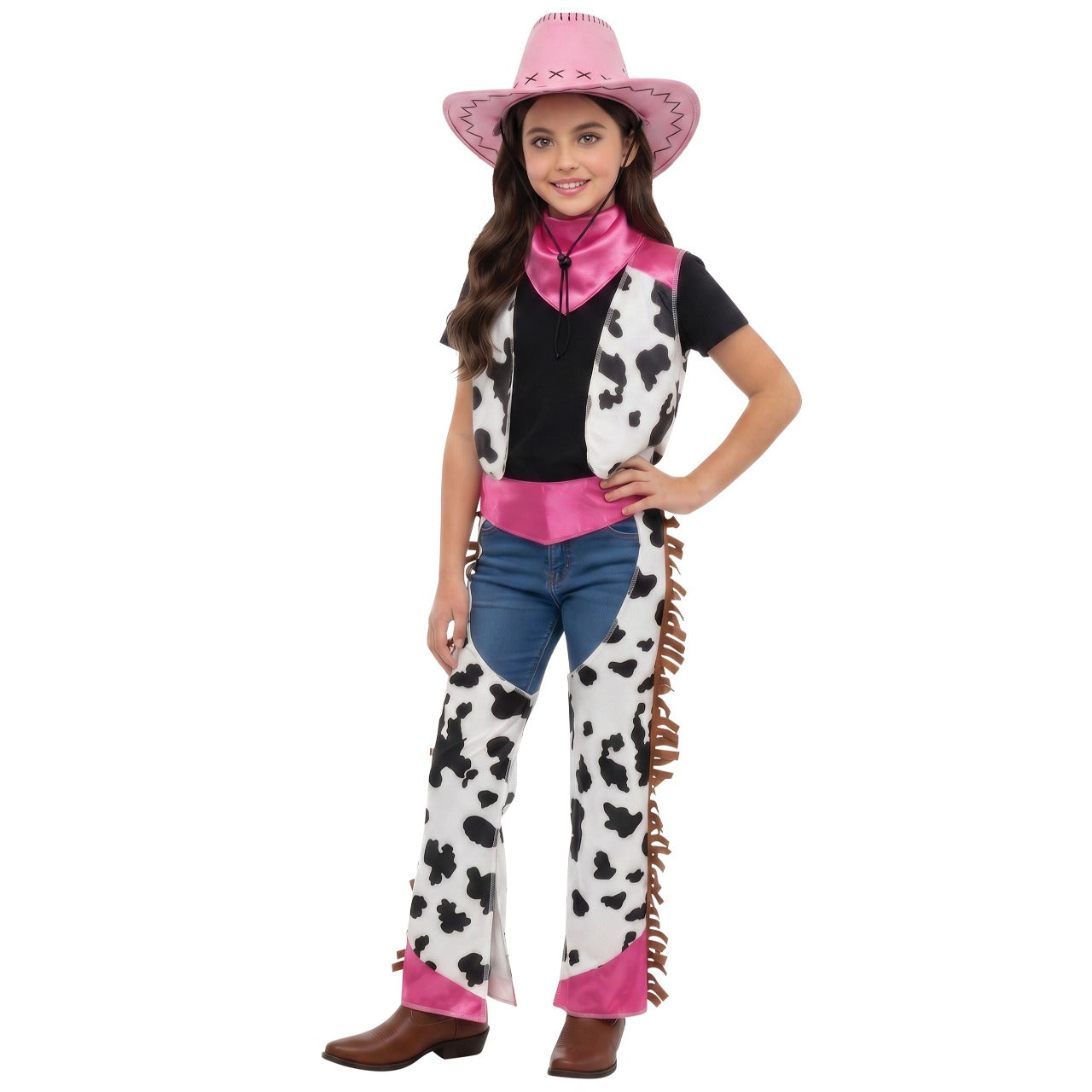 Costume da Cowgirl Rosa per bambina