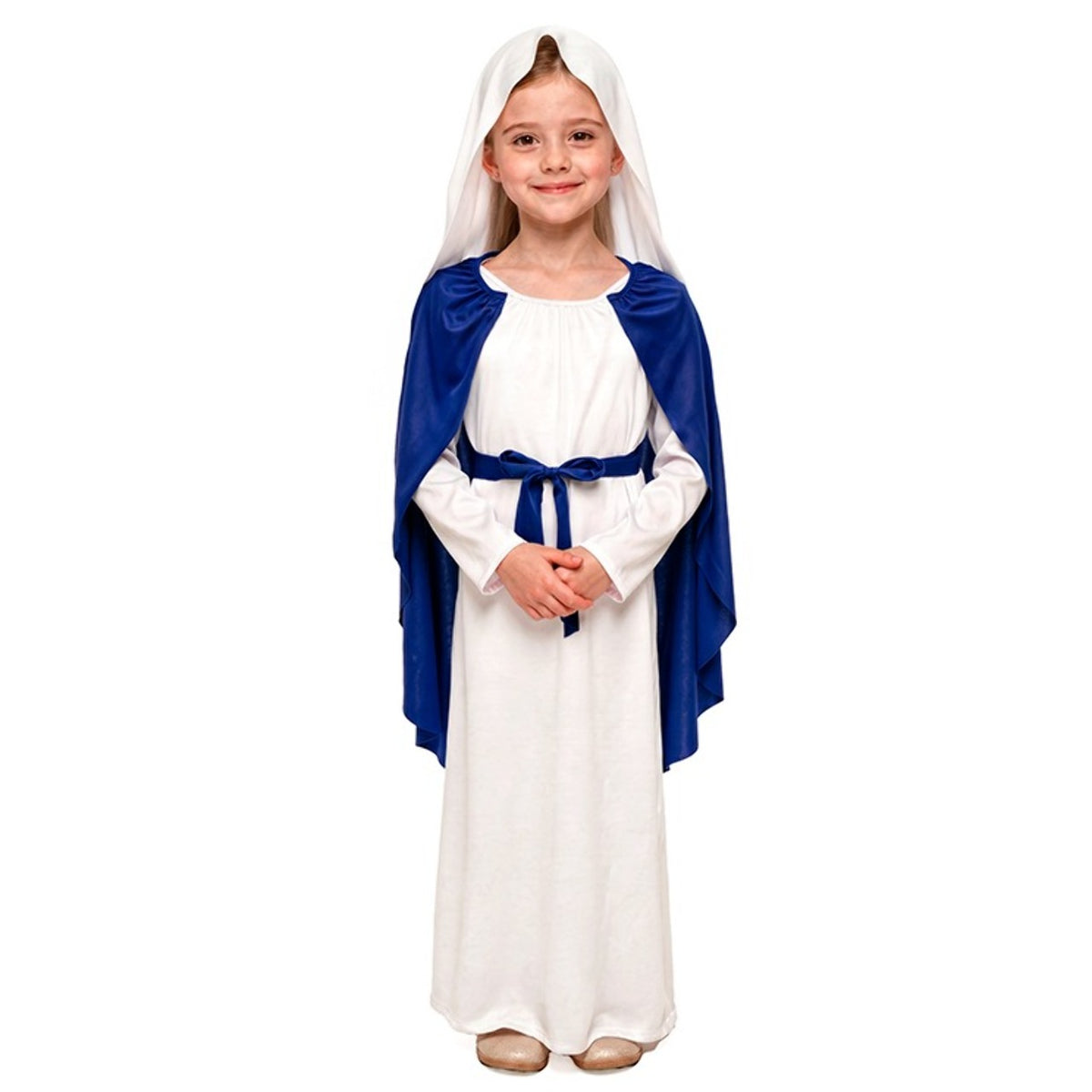 Costume da Vergine Maria bicolore per bambina