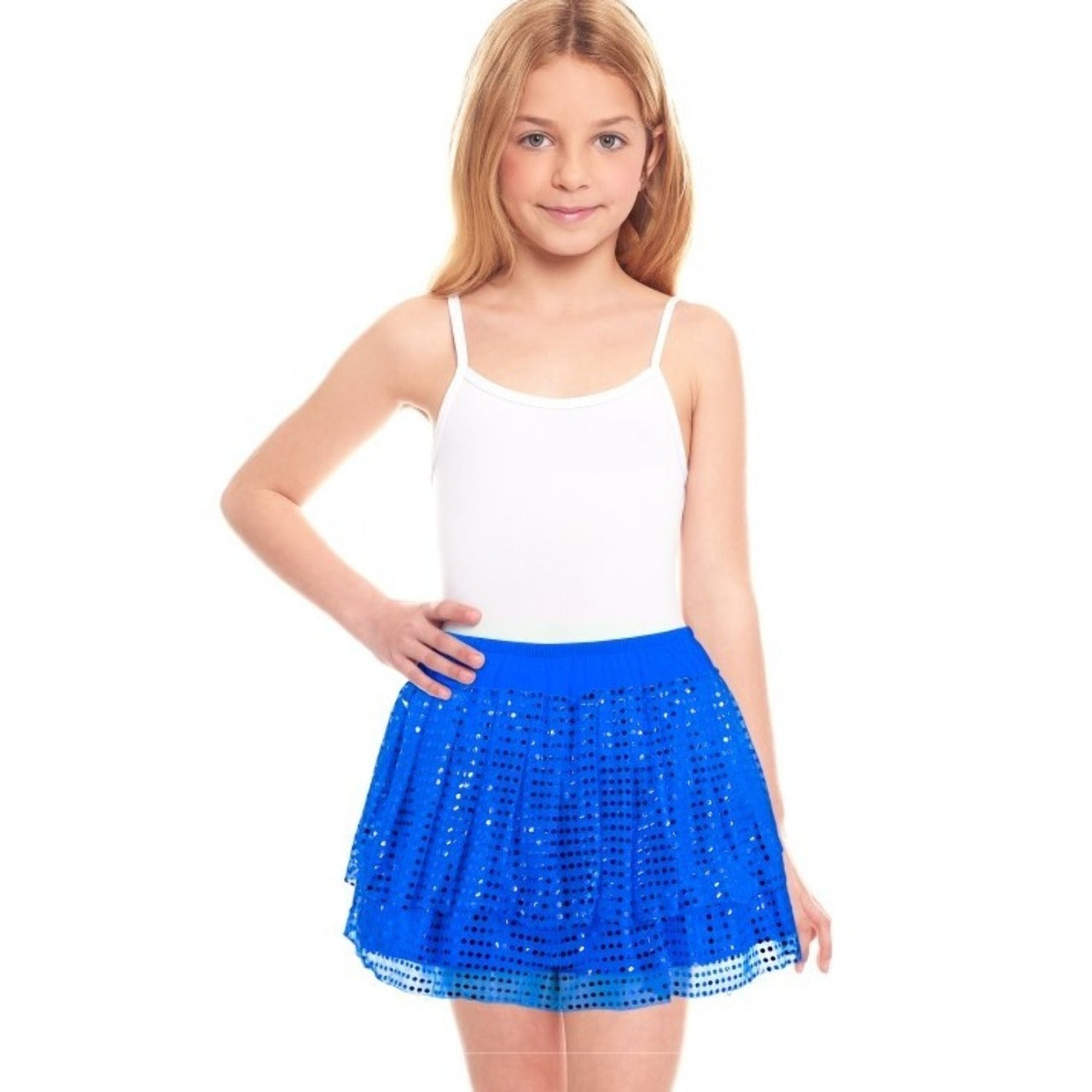 Gonna Blu Brillante per bambini