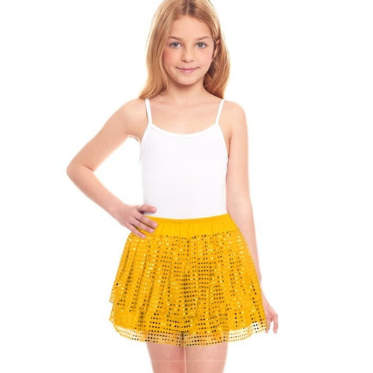 Gonna Dorata Brillante per bambini