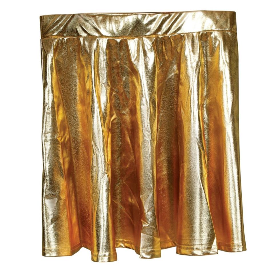 Gonna Eco Dorata Metallizzata