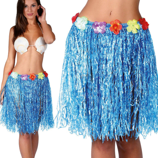 Gonna Hawaiana Blu Corta