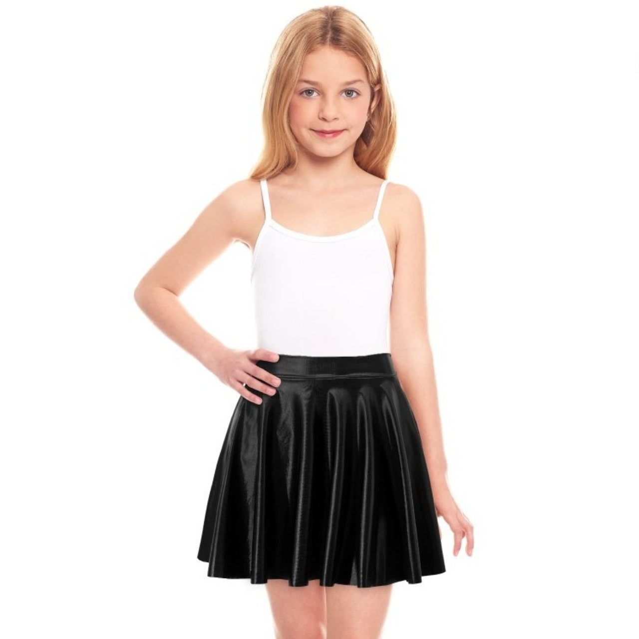 Gonna nera Metallizzata per bambina