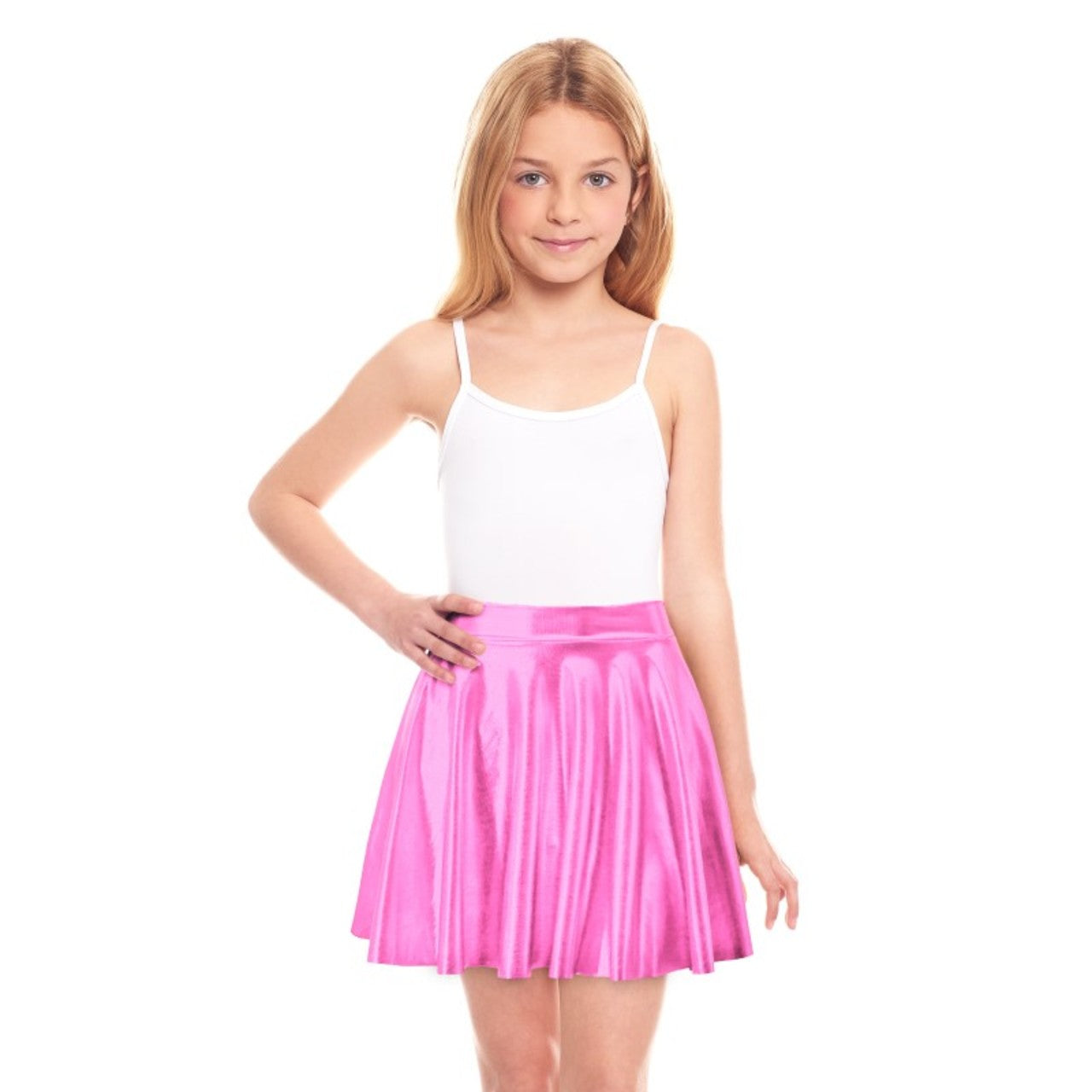 Gonna Rosa metallizzata per bambina