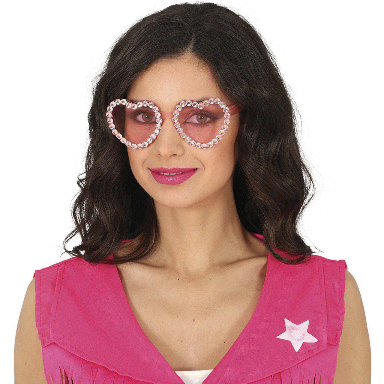 Occhiali a Cuore Glitter