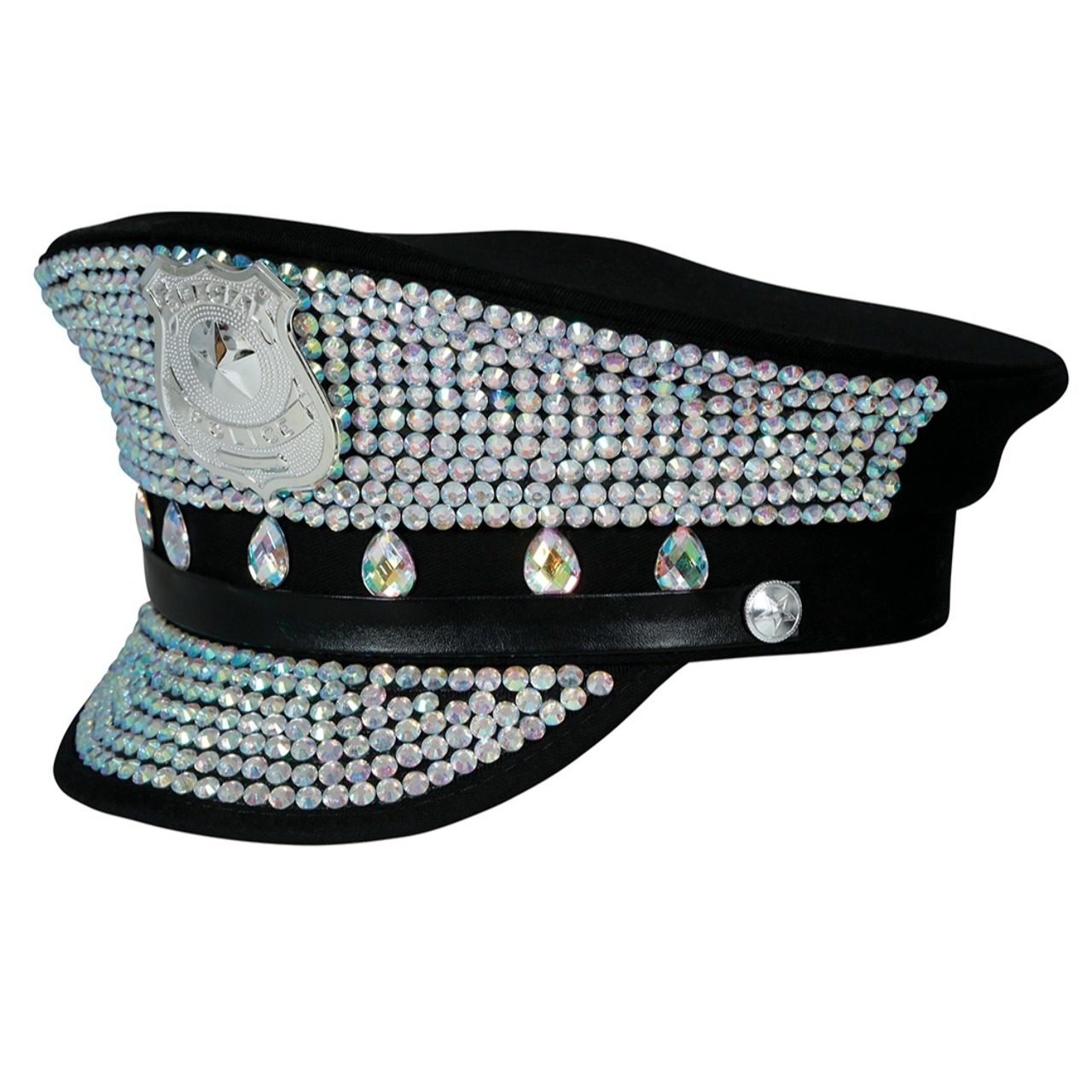 Cappello da Poliziotto con strass